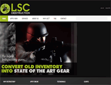 Tablet Screenshot of lscdestruction.com